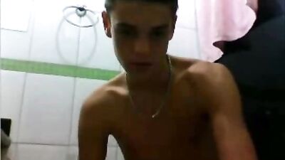 Gay Bathroom Camming Handjob: For What You Ask Me!
