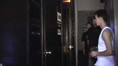 Glory Hole Twinks - Two Amateurs Sucking on One Big Cock!