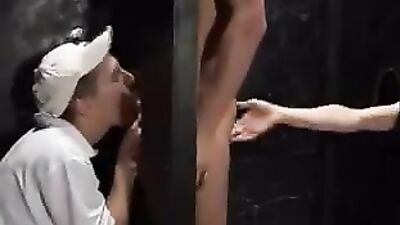 Bareback Glory Holes Group Sex: 3 Guys Ultimate Thrill