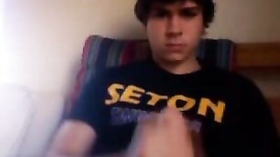 Raw Web-Cam Handjob: He Said He Dared Not Do It!