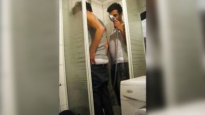 Shower Fun with Amateur Handjobs: Together in the Shower!