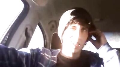 Masturbating in his car - Public Outside!