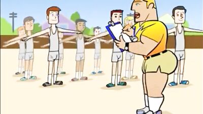 Gay Cartoon Coach Crush!
