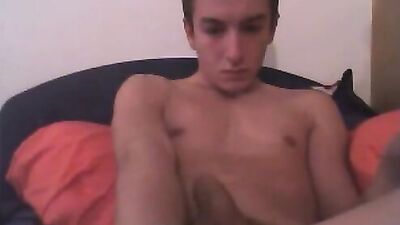 Young Willy Cums Again - Web Cam Handjob Masturbation