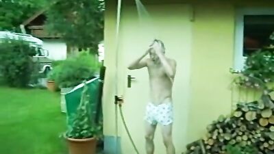 German Bliss in Shower! Amateur Fun with Cute Boy Exploring Sexuality!