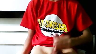 Young Amateur Jacks off and Cums Solo!