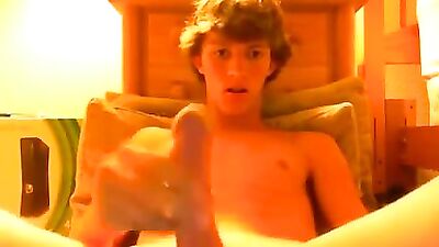 Young Boy Web Cam Show - Solo Exploration (18+)