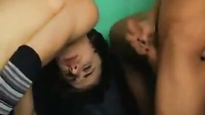 Emoboys Fuck Fest - 3 Hot Boys Sucking and Fucking in a Bar!