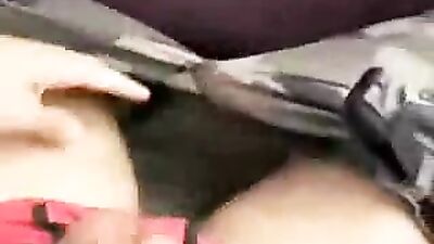 Back Seat Stroke: Public Outside Adventure