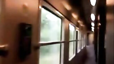 Gay Train Sexcapade: Public Outside Compartment Wanking!