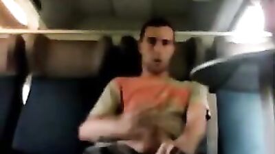 Gay Train Sexcapade: Public Outside Compartment Wanking!