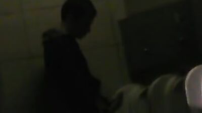 Young Twink Caught Jilling Off in Public Toilet!