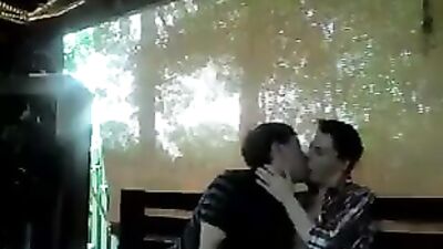 Two young studs exploring their wild side in a hot threesome!