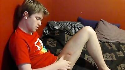 Young Blissful Boys in Quietly Pursuit of Web-Cam Handjob Pleasure