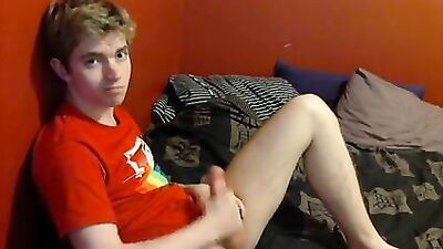 Young Blissful Boys in Quietly Pursuit of Web-Cam Handjob Pleasure