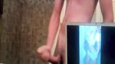 Mirror Masturbation: Handjob Cumshots Web-Cam Show!