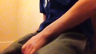 Gay Amateur Sweat Cum - Cumming on his sweats!