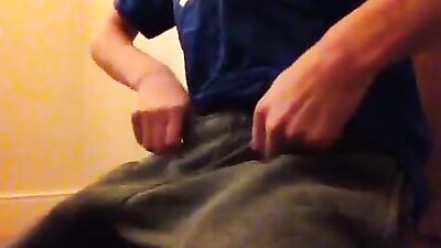 Gay Amateur Sweat Cum - Cumming on his sweats!