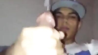 Looking Straight Ahead - Latino Cum Shots and Handjobs!