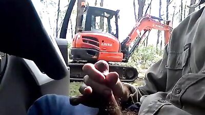 After Work Frenzy - Public Outdoor Wank!