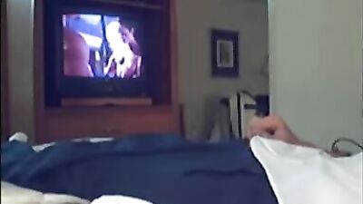 Watching porn and jerking