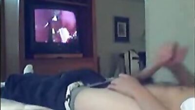 Watching porn and jerking