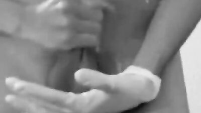 Skinny Twink Web-Cam Cumshot - Skinny BW Quick Handjob