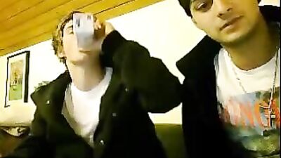 Hung Web-Cam Big Cocks Show: Two Boys Steamy Encounter