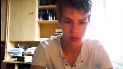 Blond Twink Cums with Gaga Beats - A Young and Hot Chat Buddy Pleases Himself while Listening to the Pop Stars Music