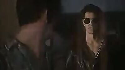 Leather Mans Big Cock Shadows in the Night Returns - Action Scene 2