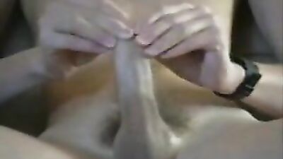 Straight from the Web-Cam! Cute Straw Big Cocks Handjob!