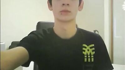 Horny Twink Shares His Wank and Cum on Webcam!