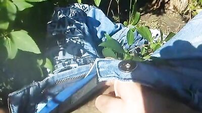 Gay Porn Adventure: Drunk in Weeds - Amateur Public Outside Handjob