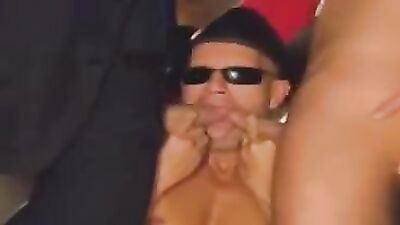 Suit-Clad Hunks Get Down with the Hottie!