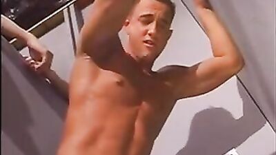 MENS ROOM MADNESS: Group Sex in the Bathroom!