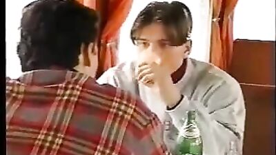 Twinks Find Fun on the Train: Group Sex Adventure!