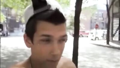Gangbanged Skater Boy Cumming on Camera - Uncut Amateur Blowjobs