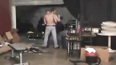 Gay Porn Twinks Banging On A Mattress: Action