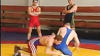 Gay Wrestlers After-Match Passionate Encounter in the Locker Room