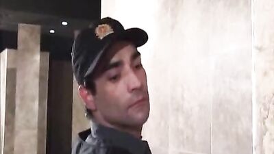 Hot Cop Cuddles with Boyfriends Son: Father and Step Son Reunite for Gay Porn Fun!