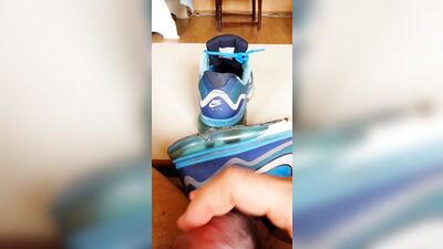 Cum with my Nike Air Max - Amature Cum Shots Big Cocks! Very Horny!