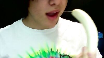 Banana Fury: Solo Gay Porn Video