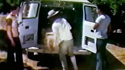 Young Vintage Twinks Take the Van for a Spin in Randy Fun!