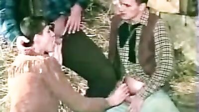 Three Cowboys Fucking in the Barn 2: Action-Packed Threesome!