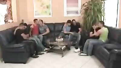 Gay Porn Creampie Orgy - Bareback Group Sex