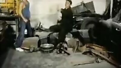 Blond and Mechanic - Vintage BB gay porn
