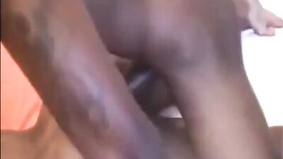 Black Threeway Bareback Cum-tasting - Three hot black twinks make out with bareback fucking and cum-tasting shots to finish.