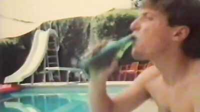 Twink Heaven: Four Vintage Boys Take Off Their Clothes and Get Naked in the Private Pool!