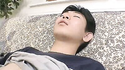 Asian Intruder: Mouth-to-Ass Action Cumshot!