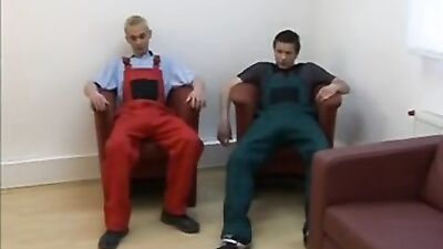 Gangbang twinks get loaded and loose in the break room!